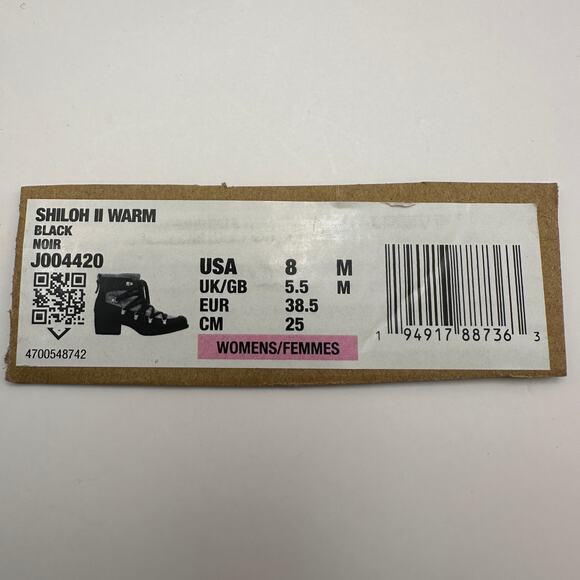 MERRELL Women's 8 Shiloh 2 Warm Pump boot J007720 Black/Gray Zip Up Feature - Picture 9 of 9